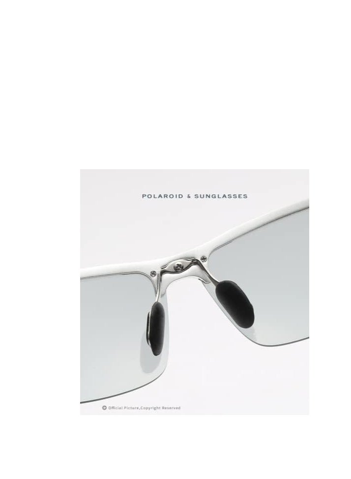 Aluminum-Magnesium Spectacle Frame Polarized Sports Sunglasses - Image 3
